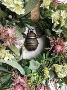 Brass Bumble Bee Door Knocker - Heritage Finish - Brass bee