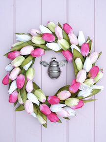 Brass Bumble Bee Door Knocker - Pewter Finish - Brass bee