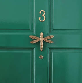 Brass Dragonfly Door Knocker - Brass Finish - Brass bee