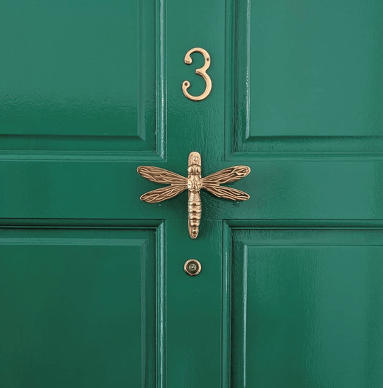 Brass Dragonfly Door Knocker - Brass Finish - Brass bee
