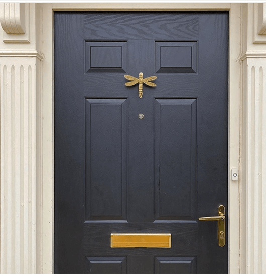 Brass Dragonfly Door Knocker - Brass Finish - Brass bee
