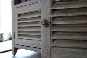 Brass Bee Drawer Cabinet Knob - Heritage Finish - Brass bee