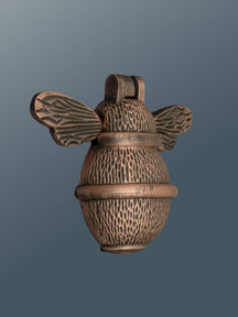 Brass Bumble Bee Door Knocker - Antique Copper Finish - Brass bee