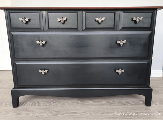 Brass Bee Drawer Cabinet Knob - Satin Finish - Brass bee