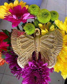 Brass Butterfly Door Knocker - Brass Finish - Brass bee