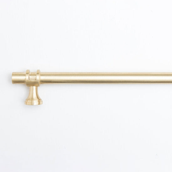 Solid Brass Plain Kitchen Pull Handles & Knobs - Brass bee