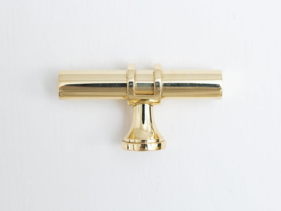 Solid Brass Plain Kitchen Pull Handles & Knobs - Brass bee