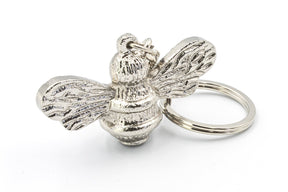 Brass bee Bumblebee Keyring | Double Sided - Brass bee