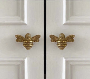 Brass Bee Drawer Cabinet Knob - Brass Finish - Brass bee