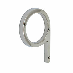 Brass bee Premium House Numbers in Nickel Finish 0-9 - 5 Inch - Brass bee