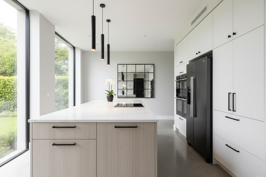 modern elegance with black fixtures