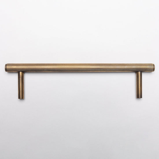 Solid Brass Knurled Kitchen Pull Handles & Knobs - Antique Brass - Brass bee