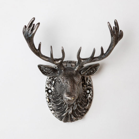 Stag Door Knocker - Pewter Finish