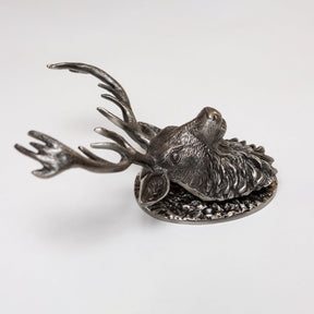 Stag Door Knocker - Pewter Finish - Brass bee