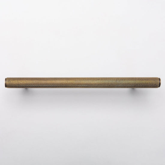 Solid Brass Knurled Kitchen Pull Handles & Knobs - Antique Brass - Brass bee