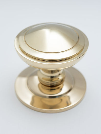 Solid Brass Centre Door Knob - 76mm - Brass bee