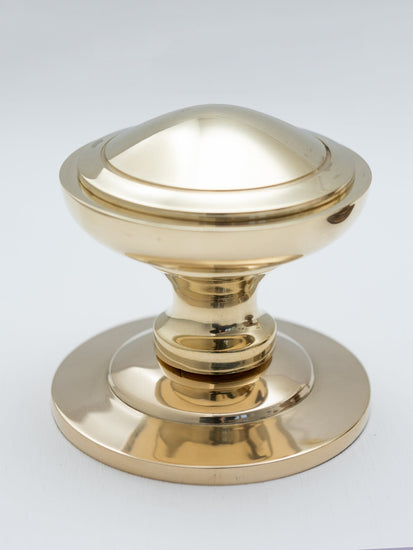 Solid Brass Centre Door Knob - 76mm - Brass bee