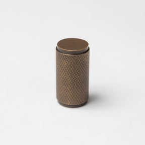 Solid Brass Knurled Kitchen Pull Handles & Knobs - Antique Brass - Brass bee
