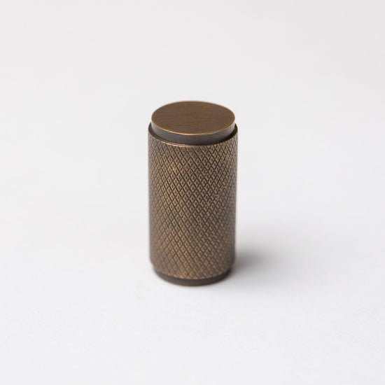 Solid Brass Knurled Kitchen Pull Handles & Knobs - Antique Brass - Brass bee
