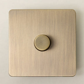 Foundry Series Knurled Toggle Switches and Sockets – Antique Brass - Brass bee