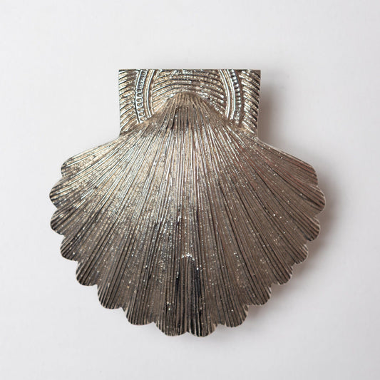 Brass Shell Door Knocker - Nickel Finish - Brass bee