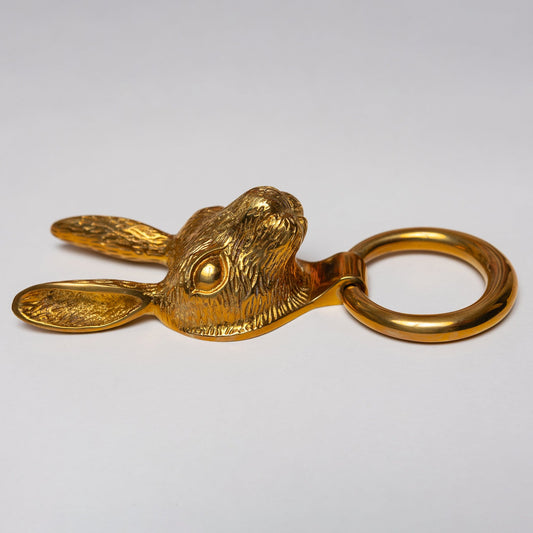 Brass Hare Door Knocker - Brass Finish - Brass bee