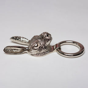 Brass Hare Door Knocker - Nickel Finish - Brass bee