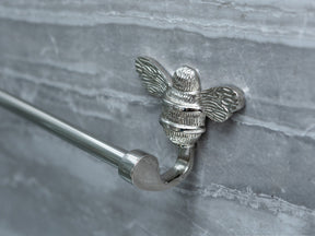 Brass bee Towel Rail with Bee - Brass bee