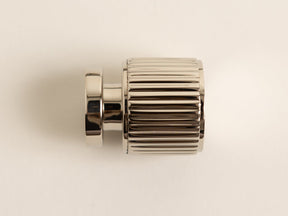 Solid Brass Staright Knurled Kitchen Pull Handles & Knobs - Polished Nickel Finish - Brass bee