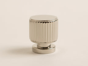 Solid Brass Staright Knurled Kitchen Pull Handles & Knobs - Polished Nickel Finish - Brass bee