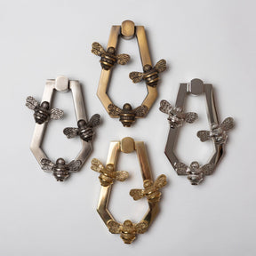 Solid Brass HIVE Bee Door Knockers - Premium Size - Brass bee