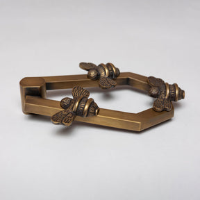Solid Brass HIVE Bee Door Knockers - Premium Size - Brass bee