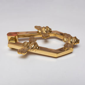 Solid Brass HIVE Bee Door Knockers - Premium Size - Brass bee
