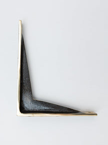 Aged Brass Shelf Brackets - Heavy Duty Solid Brass - Brass bee