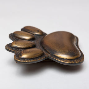 Brass Dog/Cat PAW Door Knocker - Heritage Finish - Brass bee