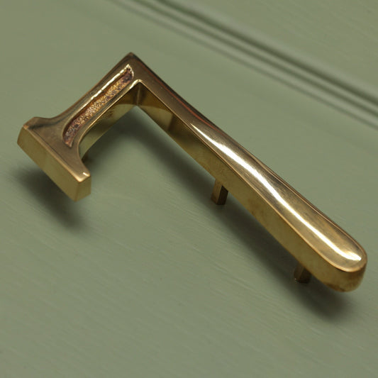Premium Floating Engraved House Numbers in Polished Brass Finish 0-9