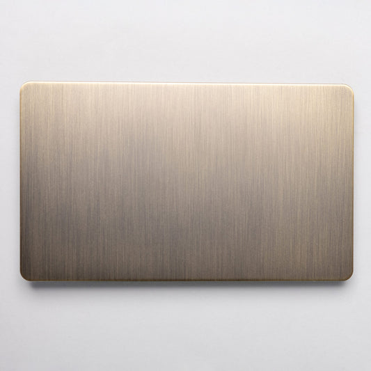 Double Blank Plate 146x86mm – Antique Brass