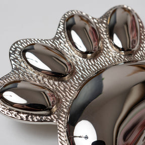 Brass Dog/Cat PAW Door Knocker - Nickel Finish - Brass bee