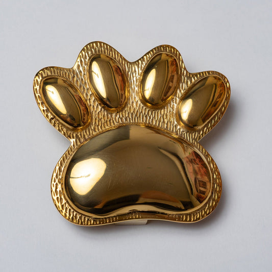 Brass Dog/Cat PAW Door Knocker - Brass Finish - Brass bee