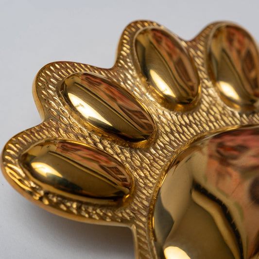 Brass Dog/Cat PAW Door Knocker - Brass Finish - Brass bee