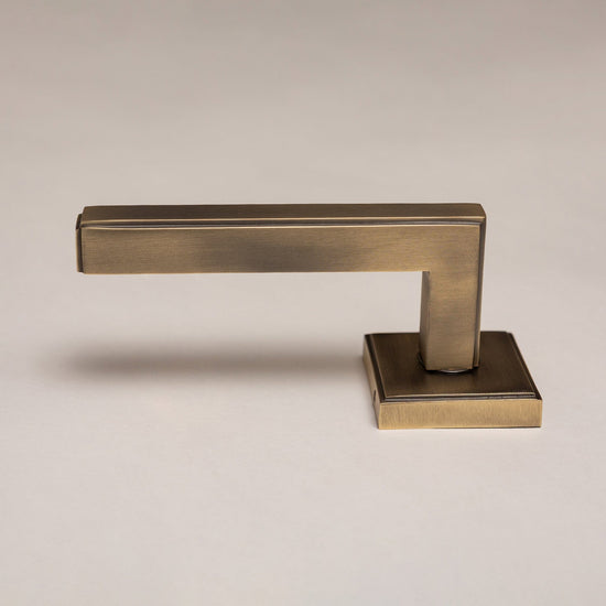 Antique Brass Art Deco Lever Handles - Solid Brass - Brass bee