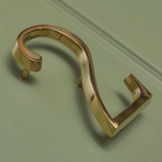 Premium Floating Plain House Numbers in Polished Brass Finish 0-9