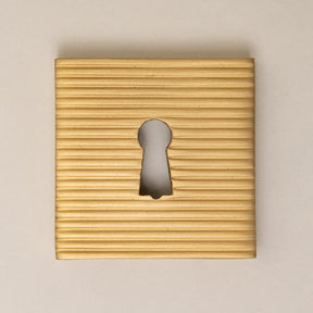 Satin Brass Straight Knurled Lever Handles - Solid Brass - Brass bee