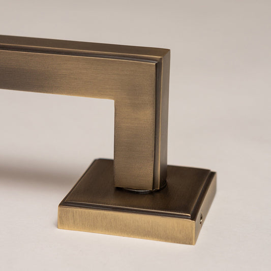 Antique Brass Art Deco Lever Handles - Solid Brass - Brass bee