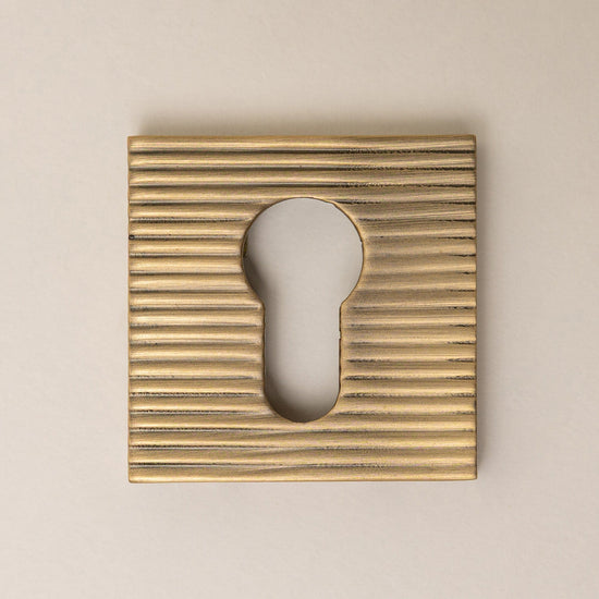 Antique Brass Straight Knurled Lever Handles - Solid Brass - Brass bee