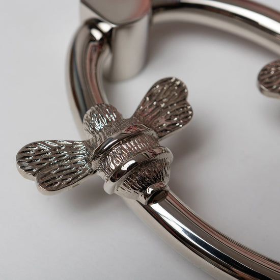 Solid Brass Nectar Bee Door Knockers - Premium Size - Brass bee