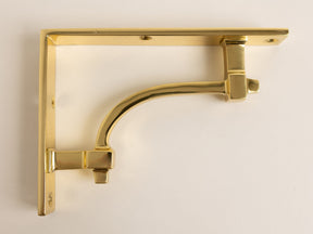 Polished Brass Vintage Industrial Style Solid Brass Shelf Brackets - Brass bee