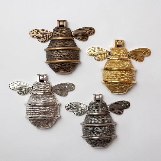 Solid Brass Queen Bee Door Knockers - Premium Size