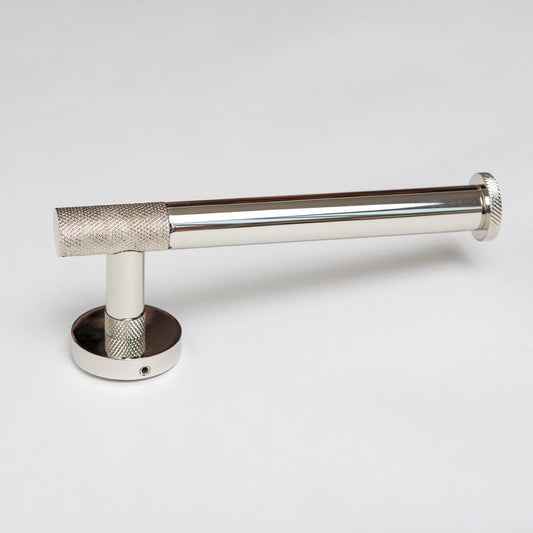 Nickel Finish Knurled Bathroom Accessory Range