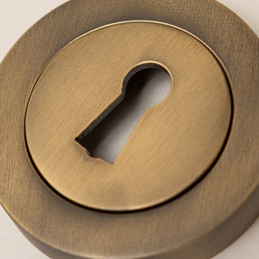 Antique Brass Straight Knurled Lever Handles - Solid Brass - Brass bee